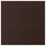 ASKERSUND dark brown wooden-looking tile, square, smooth texture, melamine surface.