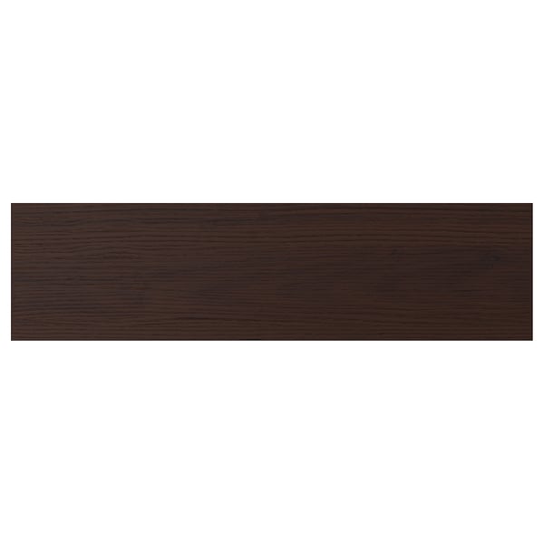 ASKERSUND dark brown cabinet front. Made of melamine particleboard, rectangular shape.