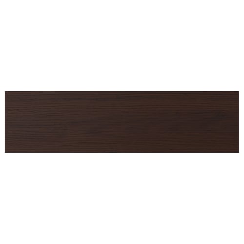 ASKERSUND dark brown cabinet front. Made of melamine particleboard, rectangular shape.