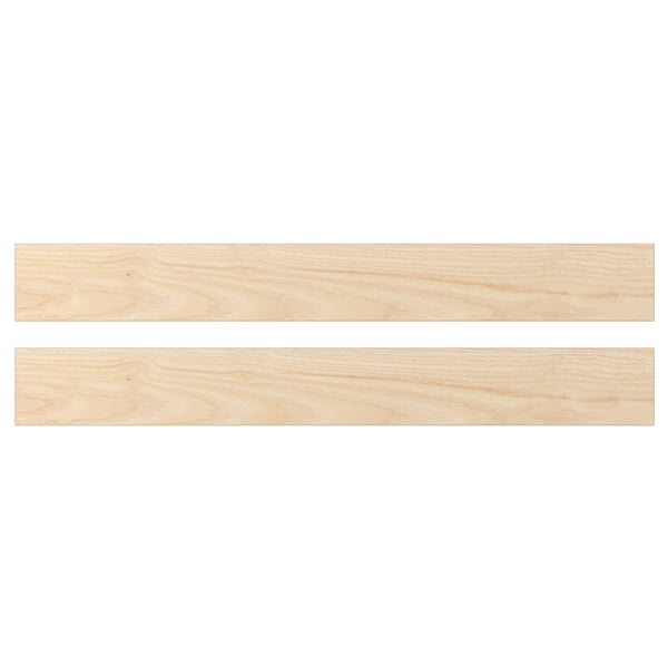 ASKERSUND drawer fronts, light ash wood, rectangle, melamine finish.