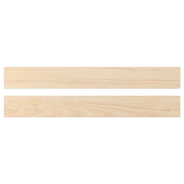 ASKERSUND light ash wood front; flat, rectangular, wood-patterned kitchen drawer front.