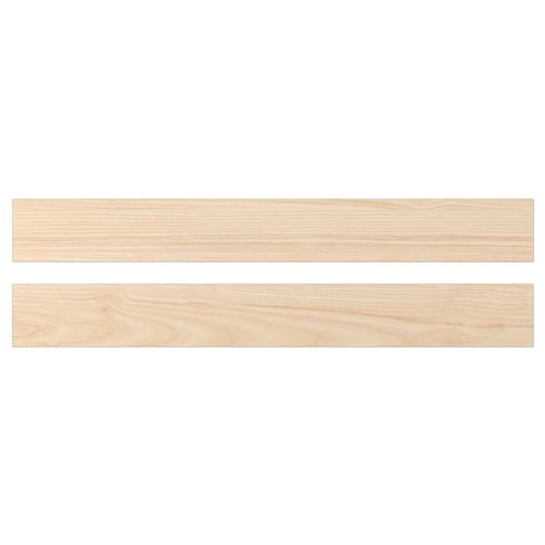 ASKERSUND light ash wood front; flat, rectangular, wood-patterned kitchen drawer front.