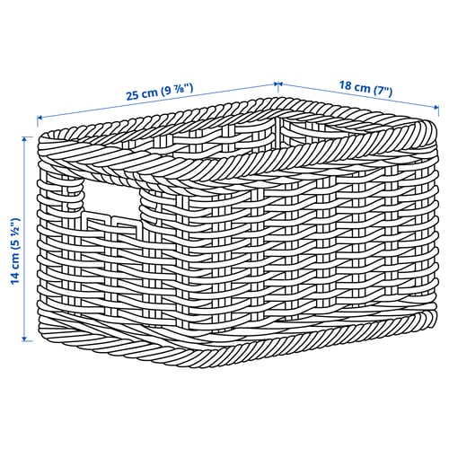 Illustration with measurements for the product: BEKNA.