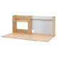 Bergläkra wooden desk organiser with grey particle board and clear acrylic accent, light and functional.