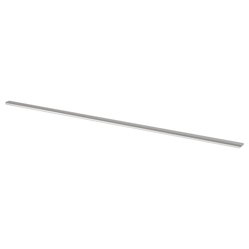 A billbro aluminium handle in silver. It has a sleek, modern design with clean lines.