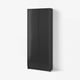 BILLY / HÖGBO Bookcase with glass doors, black oak effect, 80x30x202 cm