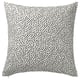 BJÖRKGRÅMAL cushion cover, white with black dots, recycled polyester, square shape, hidden zip, easy-care.