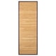 BLANGSLEV bamboo rug, natural colour, rectangular shape, w/ black border & anti-slip backing.