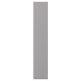 Grey rectangular box, smooth, lacquered finish, classic bevelled edges.
