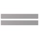 Two horizontal grey rectangular bars with smooth edges.