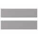 Two light grey, rectangular, beveled-edge panels, horizontally aligned, representing BODBYN cabinet doors.