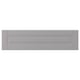 A grey, rectangular cabinet door with a central bevelled panel, made of fibreboard. The design is simple and traditional.