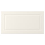 A BODBYN cabinet in off-white with a classic, bevelled panel design. The smooth, rectangular shape with clean lines offers a traditional look.