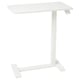 BOLLSIDAN white adjustable desk, rectangular, metal and melamine.