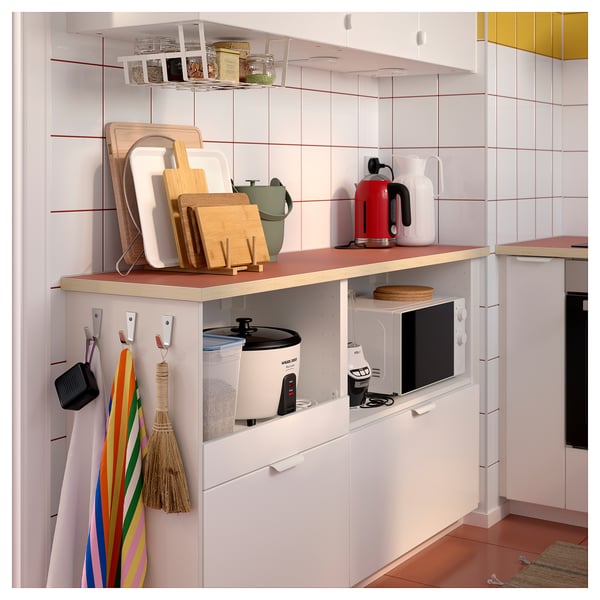 EKBACKEN Worktop, terracotta effect/laminate, 259x65x2.8 cm