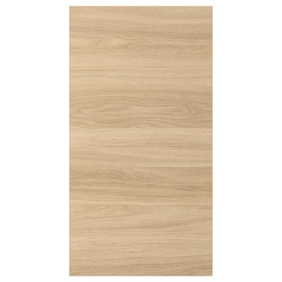 ENHET wooden panel door, oak finish, resistant surface, 10-year guarantee.