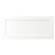 White ENKÖPING cabinet with wooden texture, rectangular shape, framed design.