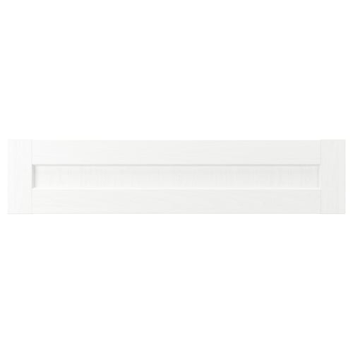 ENKÖPING white cabinet, plastic-wood, rectangle, clean design, 25-yr guarantee.