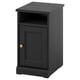 FÅGELFJÄLLET Bedside table, black oak effect, 32x41x56 cm