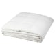 White fjällräve duvet, folded, with down filling.