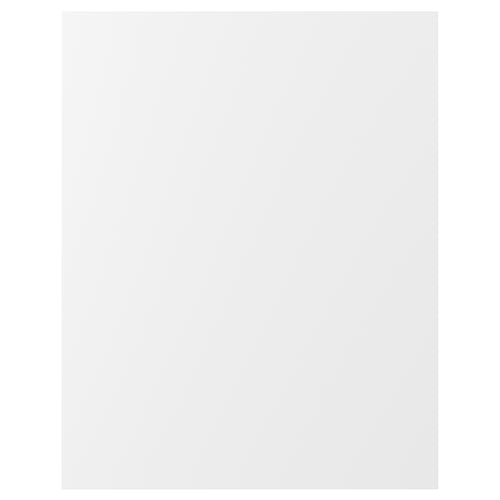 A FÖRBÄTTRA product with a white surface, rectangular shape, and modern design. Its made of particleboard and plastic materials.