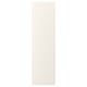 A white FÖRBÄTTRA cabinet front. Its rectangular, with fiberboard material, featuring acrylic and polyester paint.