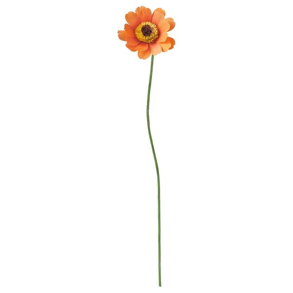 GULDSPETT Artificial flower, paper/marigold orange, 50 cm