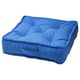A blue square-shaped floor cushion named GURLI, made from cotton and polyester, designed for comfortable seating on the floor.