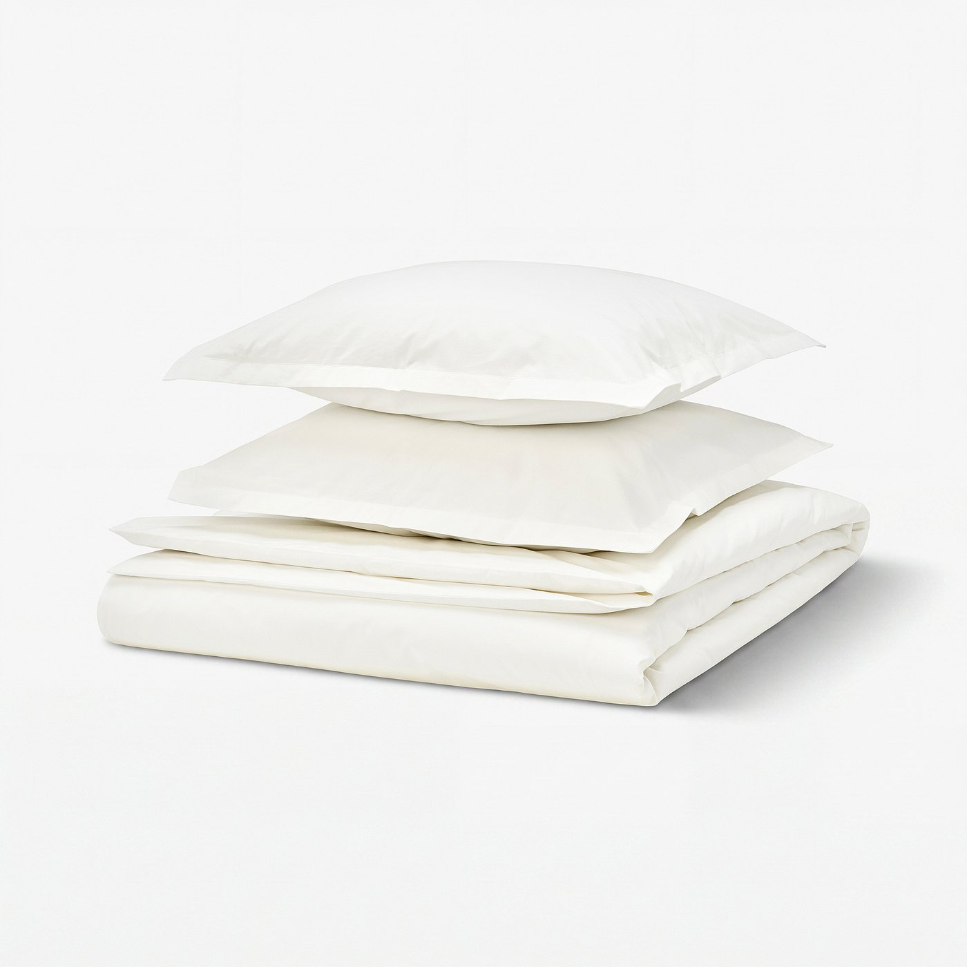 HAMPFLOCKEL Duvet cover and 2 pillowcases, white, 200x200/50x60 cm