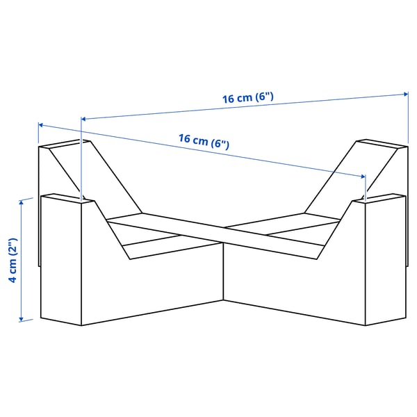 Illustration with measurements for the product: IKEA 365+.