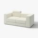 Modern white JÄTTEBO modular sofa with clean lines and soft comfort.