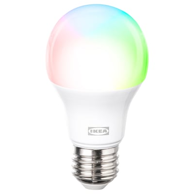 KAJPLATS LED bulb E26 1160 lumen, smart colour and white spectrum/globe opal white