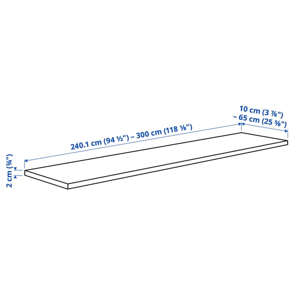 Illustration with measurements for the product: KASKER.