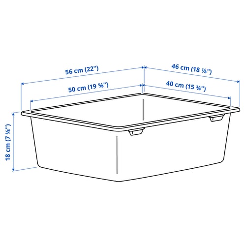Illustration with measurements for the product: KILSVIKEN.