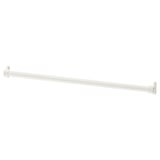 KOMPLEMENT: white clothes rail, steel, straight line, wall-mounted.