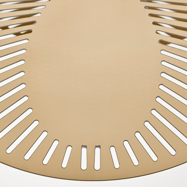 KVÄLLSDOPP / SKAFTET Pendant lamp, brass-plated, 52 cm