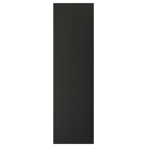LERHYTTAN black wooden panel, classic design, bevelled edges, solid ash veneer.