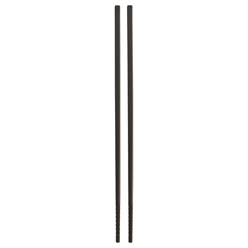 Two black cylindrical rods with ribbed texture, made of stainless steel and silicone rubber.
