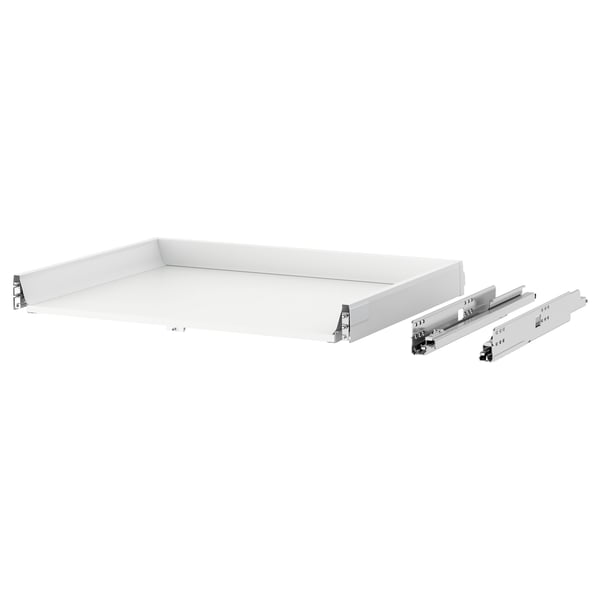 MAXIMERA drawer, white, steel & particleboard, rectangular, modern design with smooth glide runners.
