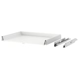 MAXIMERA drawer, white, steel & particleboard, rectangular, modern design with smooth glide runners.