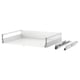 MAXIMERA drawer, white, steel & wood, sleek, modern design, fully extendable, soft-close.