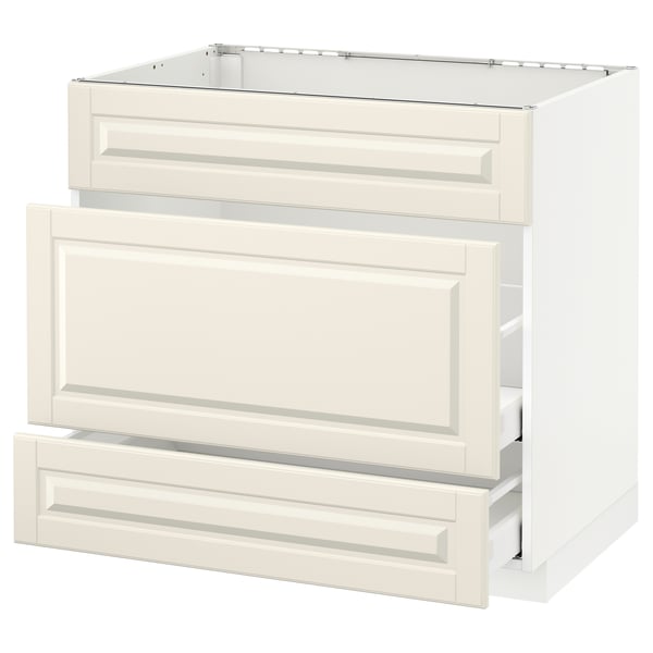 Ikea METOD off-white kitchen cabinet with drawers, modern design.