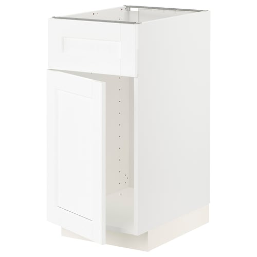 White METOD kitchen cabinet with sleek, modern design.