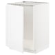 White METOD kitchen unit, glossy finish.