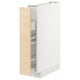 White METOD kitchen cabinet with light ash drawer, modern minimalist design.