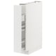 METOD kitchen unit in white with pull-out shelves, sleek and modern design.