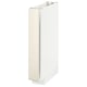A white METOD kitchen cabinet. Its rectangular, with a smooth off-white finish, and has a simple, modern design. The cabinet is tall and slim.