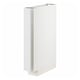 A white METOD cabinet. Its rectangular, modern, with a sleek design.