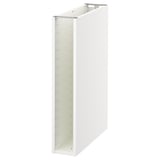 A white METOD kitchen cabinet, rectangular, with a plain surface and pre-drilled holes.