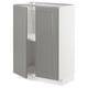 METOD cabinet, light grey, 2 doors, simple.